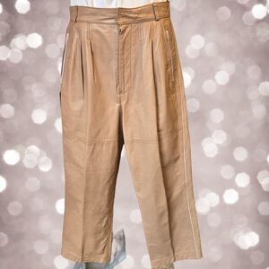 Leather Crop Pants -‎ Size 9/10